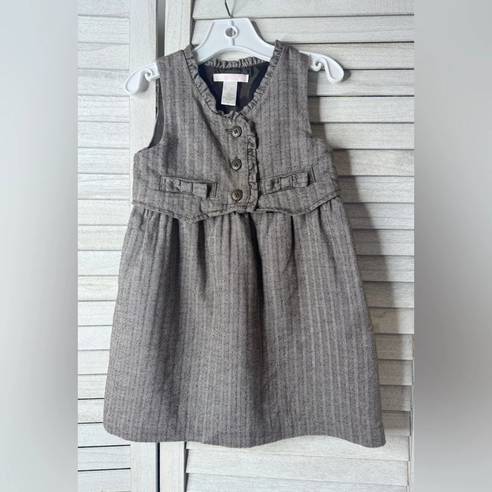 Janie and Jack Toddler Tweed Dress 2T Quiet Luxury Classic Dress Cottagecore